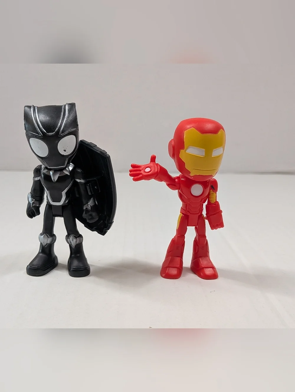 Spidey & His Amazing Friends Black Panther & Iron Man Figures